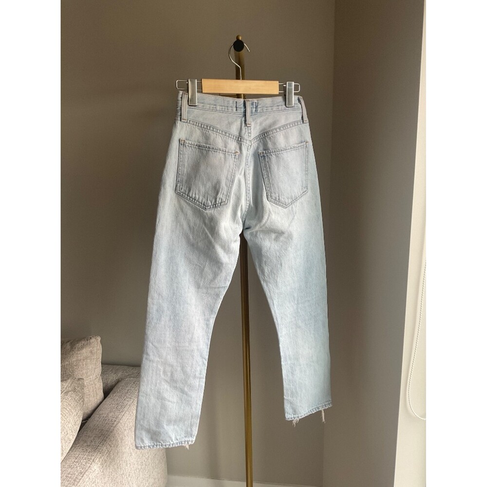 Agolde Riley Straight Leg Cropped Denim - Picture 6 of 6